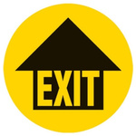 Vinyl Exit, EXIT, English, Exit Sign
