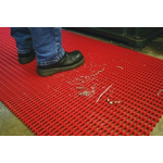 COBA Black Anti-Slip PVC Mat With Holes Surface Finish 5m (Length) 0.9mm (Width) 12mm (Thickness)
