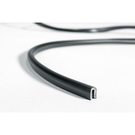 HellermannTyton PVC Trunking Corner Cover, 6.4 x 7.1mm, RA1BK