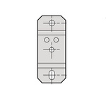 Schneider Electric Cable Trunking Accessory, 30 x 72 x 8mm, KBB