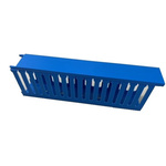 RS PRO Blue Slotted Panel Trunking - Open Slot, W25 mm x D50mm, L1m, PVC
