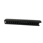 RS PRO Black Slotted Panel Trunking - Open Slot, W25 mm x D50mm, L2m, PVC
