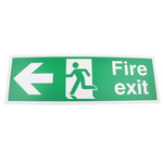 PVC FIRE EXIT, Fire Exit, English, Exit Sign