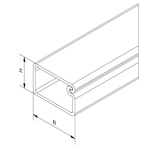 RS PRO White Mini Trunking Self-Adhesive, W7 mm x D12mm, L2m, PVC