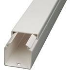 RS PRO White Mini Trunking, W18 mm x D18mm, L2m, PVC