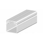 RS PRO Silver Cable Trunking - Open Slot, W30 mm x D30mm, L2m, Aluminium