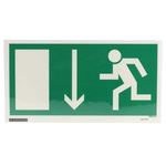 Vinyl Fire Exit Down Non-Illuminated Emergency Exit Sign