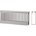 RS PRO Grey Slotted Panel Trunking - Open Slot, W100 mm x D40mm, L2m, PVC