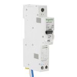 Schneider Electric Type C RCBO - 1+N, 10000 A Icn @ 240 V AC 50/60 Hz Breaking Capacity, 16A Current Rating, iC60H