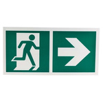 Plastic Emergency Exit Right,  With Pictogram Only, Non-Illuminated Emergency Exit Sign