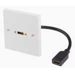 RS PRO Single Gang 1 Way Female HDMI Faceplate