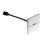 RS PRO Single Gang 1 Way Female to Female HDMI Faceplate