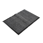 COBA Vynaplush Anti-Slip, Door Mat, Carpet, Indoor Use, Black/Grey, 900mm 1.5m 7mm