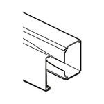 Planet-Wattohm Viadis White Mini Trunking - Closed Slot, W16 mm x D16mm, L2m, PVC