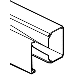 Planet-Wattohm Viadis White Industrial Trunking - Closed Slot, W40 mm x D40mm, L2m, PVC