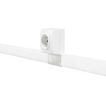 Planet-Wattohm Keva White Mini Trunking - Closed Slot, W32 mm x D12mm, L2.1m, PVC
