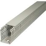 SES Sterling GN-A6/4 LF Grey Slotted Panel Trunking - Open Slot, W25 mm x D30mm, L2m, PVC