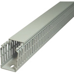 SES Sterling GN-A6/4 LF Grey Slotted Panel Trunking - Open Slot, W40 mm x D40mm, L2m, PVC