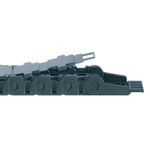 Igus 15, e-chain Black Cable Chain - Flexible Slot, W50 mm x D17mm, L1m, 180 mm Min. Bend Radius, Polymer