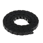 Igus 7, e-chain Black Cable Chain - Flexible Slot, W16.5 mm x D15mm, L1m, 38 mm Min. Bend Radius, Igumid G