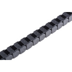 Igus 9, e-chain Black Cable Chain - Flexible Slot, W24.2 mm x D19.3mm, L1m, 38 mm Min. Bend Radius, Igumid G