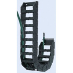 Igus E16, e-chain Black Cable Chain - Flexible Slot, W62.5 mm x D39mm, L1m, 75 mm Min. Bend Radius, Igumid NB