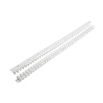 Hager Standard Grey Slotted Flexible Panel Trunking - Flexible Slot, W23 mm x D21mm, L0.5m, Polyamide