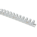 Hager Self Adhesive Grey Slotted Flexible Panel Trunking - Flexible Slot, W23 mm x D21mm, L0.5m, Polyamide