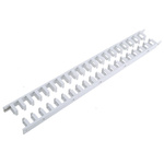Hager Standard Grey Slotted Flexible Panel Trunking - Flexible Slot, W11 mm x D15mm, L250mm, Polyamide