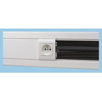 Planet-Wattohm Logix White Dado Trunking - Closed Slot, W85 mm x D50mm, L2m, PVC