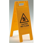 JSP Caution Wet Floor Hazard Warning Sign (English)