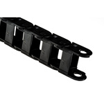 Igus 10, e-chain Black Cable Chain - Flexible Slot, W36 mm x D23mm, L1m, 38 mm Min. Bend Radius, Igumid G