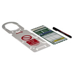 ScaffTag Scaffolding Tag, White on Green, Kit Contents Holder x 10, Insert x 20, Pen x 2