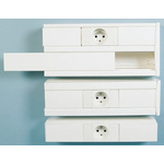 Planet-Wattohm Logix White Industrial Trunking - Closed Slot, W85 mm x D50mm, L2m, PVC