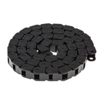 Igus 6, e-chain Black Cable Chain - Flexible Slot, W16.5 mm x D15mm, L1m, 18 mm Min. Bend Radius, Igumid G