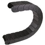 Igus 167, e-chain Black Cable Chain - Flexible Slot, W100 mm x D50mm, L1m, 200 mm Min. Bend Radius, Igumid G