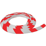 RS PRO Red/White Rubber 5m x 30mm Corner & Edging Tape