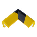 RS PRO Black/Yellow Rubber 70mm x 30mm Corner & Edging Tape