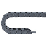 Igus 6, e-chain Black Cable Chain - Flexible Slot, W37 mm x D10.5mm, L1m, 18 mm Min. Bend Radius, Igumid G