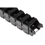 Igus 17, e-chain Black Cable Chain - Flexible Slot, W48.5 mm x D39mm, L1m, 63 mm Min. Bend Radius, Igumid G