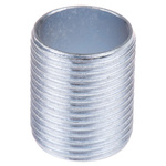 RS PRO Nipple, Conduit Fitting, 20mm Nominal Size, Steel, Silver