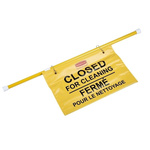 Rubbermaid Commercial Products CERRADO POR LIMPIEZA, CLOSED FOR CLEANING Hazard Warning Sign (English, Spanish)