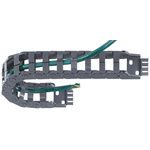 Igus e-chain, Z14 Black Cable Chain - Flexible Slot, W62 mm x D25mm, L1m, 28 mm Min. Bend Radius, Igumid NB