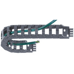 Igus e-chain, Z14 Black Cable Chain - Flexible Slot, W62 mm x D25mm, L1m, 48 mm Min. Bend Radius, Igumid NB