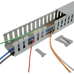 Betaduct Betaduct Metric Grey Slotted Panel Trunking - Open Slot, W25 mm x D40mm, L1m, PVC