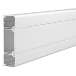 Schneider Electric Mita White Perimeter Trunking - Closed Slot, W180 mm x D52mm, L3m, uPVC