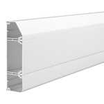 Schneider Electric Mita White Perimeter Trunking - Closed Slot, W180 mm x D52mm, L3m, uPVC