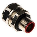 Adaptaflex Swivel, Conduit Fitting, 16mm Nominal Size, M16, Brass, Silver