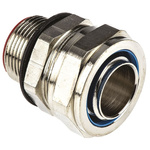 Adaptaflex Swivel, Conduit Fitting, 25mm Nominal Size, M25, Brass, Silver