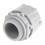 RS PRO Straight, Conduit Fitting, 25mm Nominal Size, M25, Nylon 66, Grey